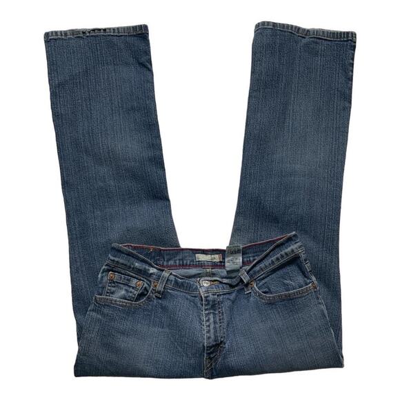 Levis 550 Red Tab Jeans Womens 12P Relaxed Bootcut Stretch Mid Wash Streetwear - Picture 5 of 11